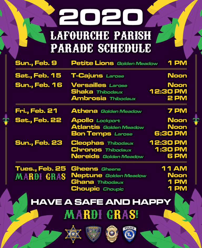 Mardi Gras Lafourche Parish Sheriff's Office
